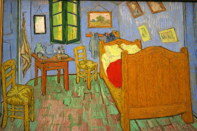 VINCENT VAN GOGH: “La chambre de Van Gogh à Arles (La habitación del artista en Arles)”, 1889